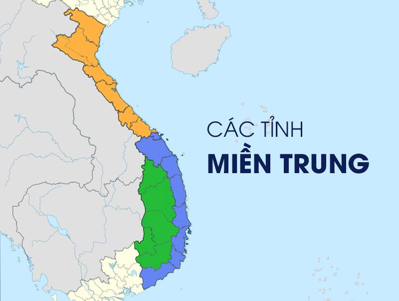 Bản đồ Việt Nam hiển thị vị trí Nghệ An thuộc miền nào, nổi bật vùng Bắc Trung Bộ.