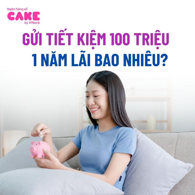Minh họa cách tính tiền lãi từ khoản tiền gửi tiết kiệm 100 triệu đồng tại ngân hàng VietinBank