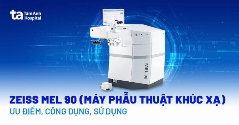 Hình ảnh minh họa máy laser Femtosecond hoặc Excimer hiện đại trong phòng phẫu thuật mắt