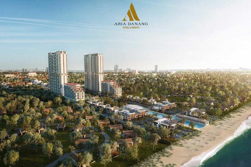 Logo của Công ty Cổ phần Đầu tư Khương Thịnh Miền Trung kết hợp với hình ảnh dự án Eden Ocean View Đà Nẵng, thể hiện sự đồng hành và uy tín