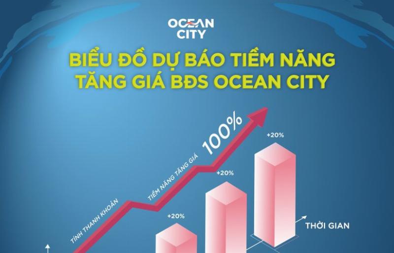 Biểu đồ minh họa tiềm năng lợi nhuận từ đầu tư vào Eden Ocean View Đà Nẵng dựa trên dòng tiền cho thuê và tăng giá