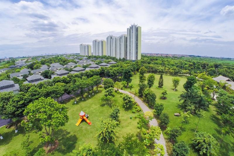 Hình ảnh minh họa một bản quy hoạch đô thị hiện đại tại Hà Đông, có chú trọng đến không gian xanh và hệ thống thoát nước.