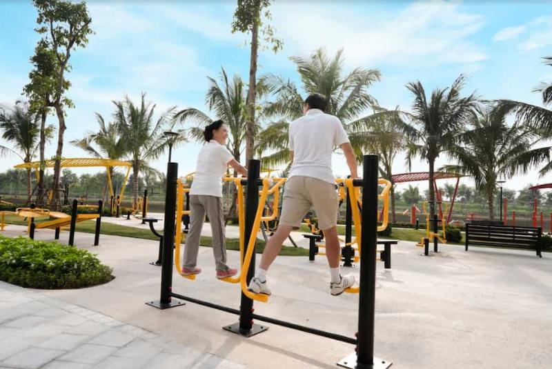 Hinh anh minh hoa su da dang hoat dong tai Vinhomes Ocean Park 3 gom cong vien nuoc the thao mua sam am thuc