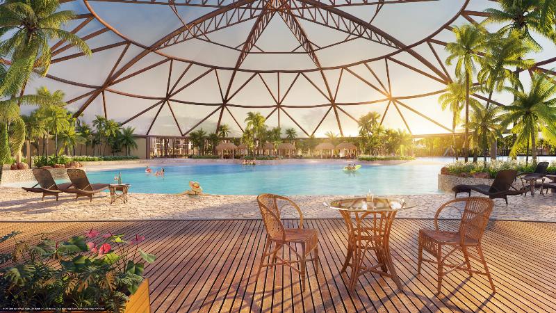 Khung canh be boi bon mua va cac ho boi ngoai troi tai Paradise Bay Vinhomes Ocean Park 3