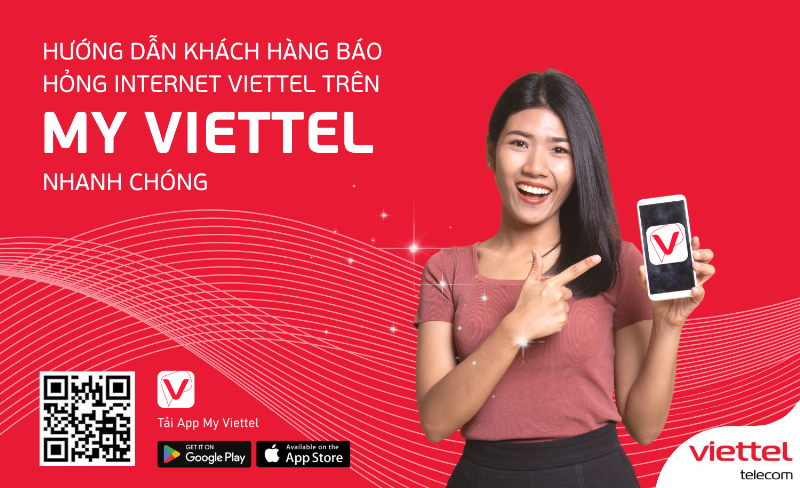 Giao diện ứng dụng My Viettel giúp kiểm tra và báo cáo lỗi mạng Viettel