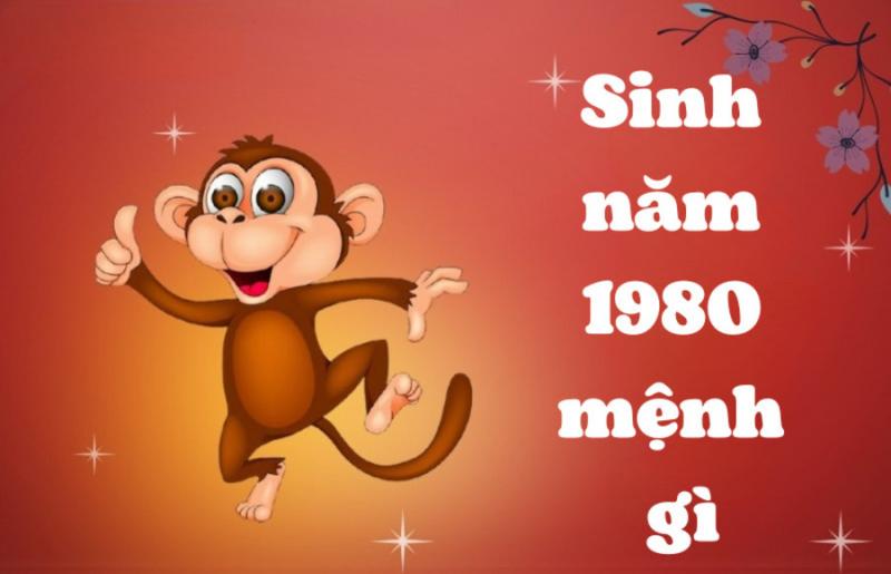 Người tuổi Canh Thân 1980 với biểu tượng con khỉ và cây thạch lựu mọc trên đá, minh họa mệnh Thạch Lựu Mộc kiên cường, giải thích sinh năm 1980 hợp với tuổi nào.