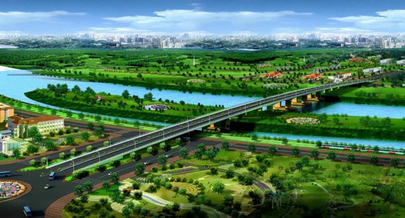 Đồ họa chi tiết quy hoạch một phần khu vực Sông Bạch Đằng Bình Dương