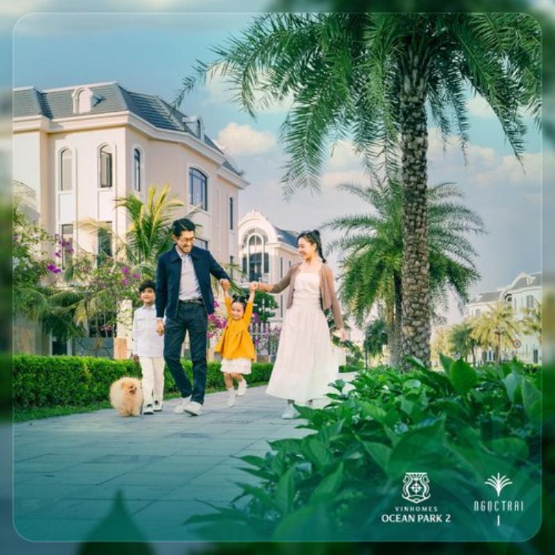 Hình ảnh minh họa cuộc sống bình yên và thư thái của cư dân tại khu biệt thự Lan Anh