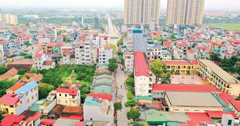 Hình ảnh phối cảnh hoặc thực tế một dự án hạ tầng lớn đang triển khai hoặc vừa hoàn thành tại Hoài Đức (ví dụ: một đoạn Vành đai 3.5, một cây cầu vượt mới, một nhà ga đường sắt đô thị theo quy hoạch)