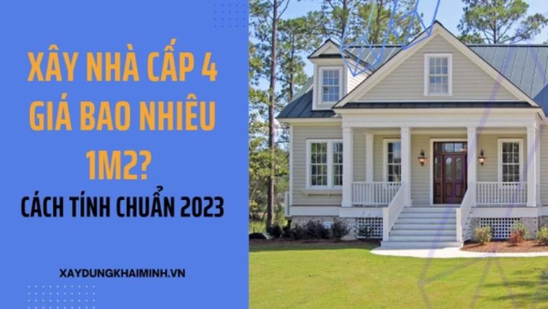 Dự trù kinh phí xây dựng mẫu nhà ngang cấp 4 nông thôn: Các hạng mục chi phí cần quan tâm