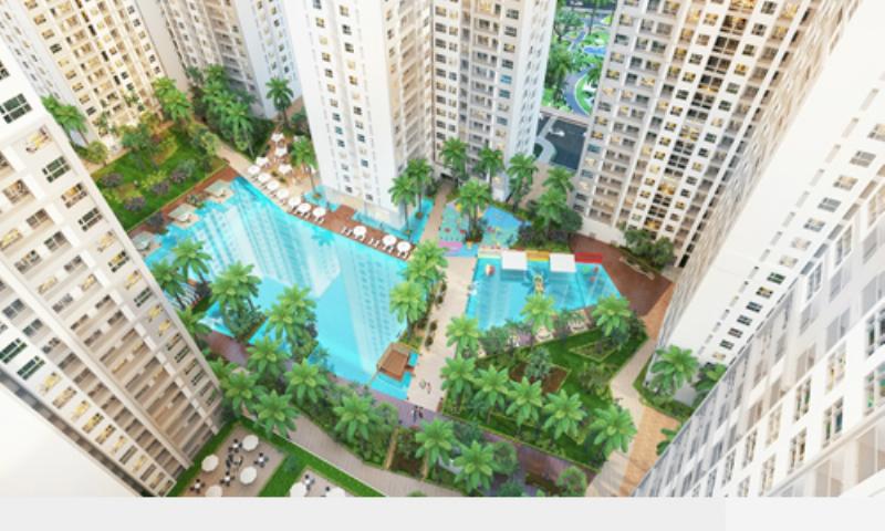 Con đường nội khu xanh mát và sạch đẹp tại dự án Sunrise Riverside