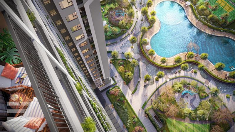 Biểu đồ so sánh mức giá trung bình của các loại hình căn hộ (Studio, 1PN, 2PN, 3PN) tại Chung cư Evergreen Bắc Giang hoặc so sánh giá với các dự án lân cận