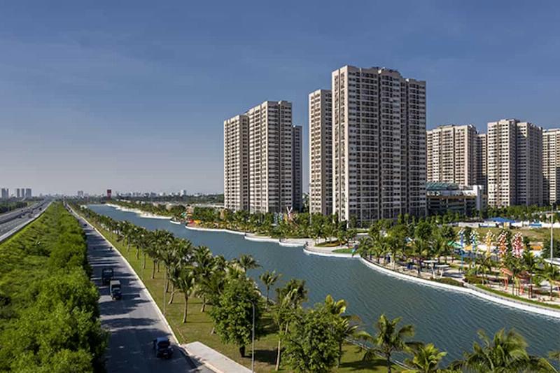 Hình ảnh minh họa một tuyến đường nội khu rộng rãi hoặc tuyến đường kết nối lớn gần Thanh Hà