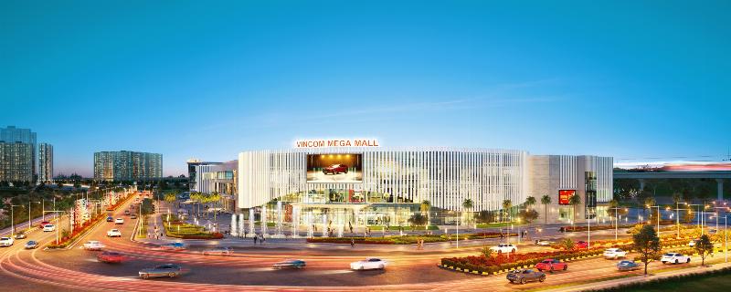 Hình ảnh khách hàng đang mua sắm tại một cửa hàng thời trang trong Vincom Mega Mall Smart City