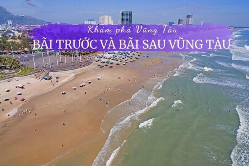 Bản đồ hoặc sơ đồ khu vực Bãi Trước Vũng Tàu, làm nổi bật vị trí tập trung của các khách sạn, các điểm tham quan chính và con đường ven biển, minh họa sự thuận tiện trong di chuyển và kết nối.