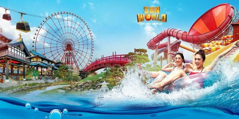 Hình ảnh Vịnh Hạ Long hoặc một điểm vui chơi nổi tiếng (Sun World) gợi ý hoạt động từ khách sạn