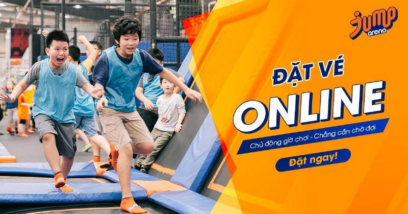 Bảng thông báo chương trình khuyến mãi tại khu vui chơi trẻ em Gò Vấp