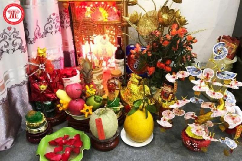 Các lễ vật cần chuẩn bị cho mâm cúng Thần Tài Thổ Địa đầy đủ và trang nghiêm