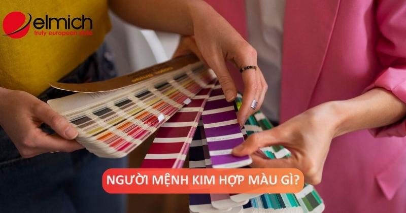 Hình ảnh các màu sắc hợp với người mệnh Kim trong phong thủy, bao gồm trắng, xám, ghi, vàng và nâu đất