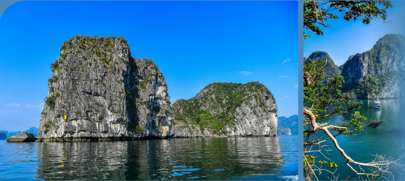 Hình ảnh khu vực karst đã được bảo vệ, có biển báo hoặc trung tâm thông tin du khách