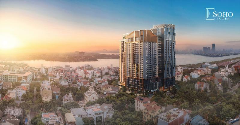 Hình ảnh minh họa vườn hoa Lạc Long Quân trong tương lai với các tiện ích hiện đại và không gian được nâng cấp