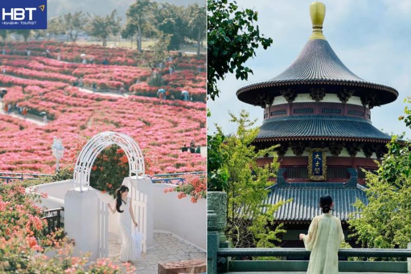 Vườn hoa Lạc Long Quân nhìn từ trên cao, minh họa vai trò lá phổi xanh của đô thị