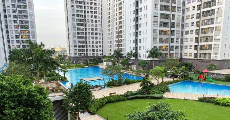 Khu vực văn phòng kinh doanh hoặc sảnh đón khách tại Sunrise Riverside
