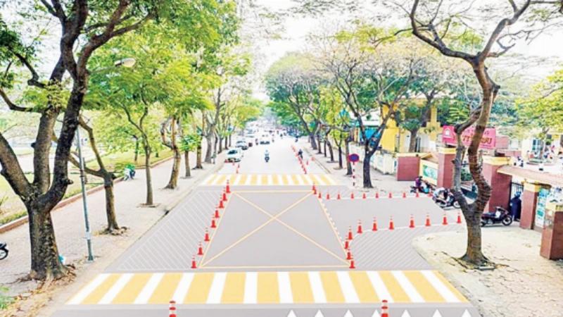 Giao thông thuận tiện quanh khu vực trường tiểu học Phú Đô, Nam Từ Liêm, Hà Nội, cho việc đưa đón học sinh